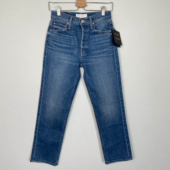 MOTHER Superior The Tomcat High Rise Straight Leg Jeans Running With Scissors - Picture 4 of 15